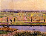 Gennevilliers Canvas Paintings - The Gennevilliers Plain, Seen from the Slopes of Argenteuil